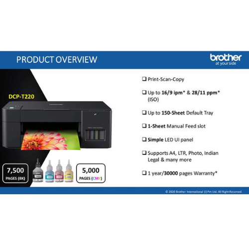 PRINTER BROTHER DCP-T220 (PRINT SCAN COPY)